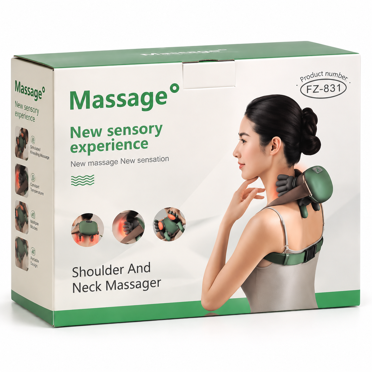 Masajeador Cervical y de Hombros 3D con Calor Terapéutico