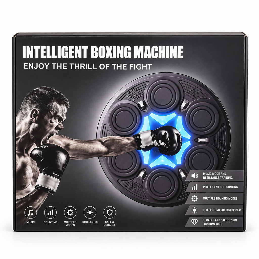 Máquina de Boxeo Inteligente con Luces LED