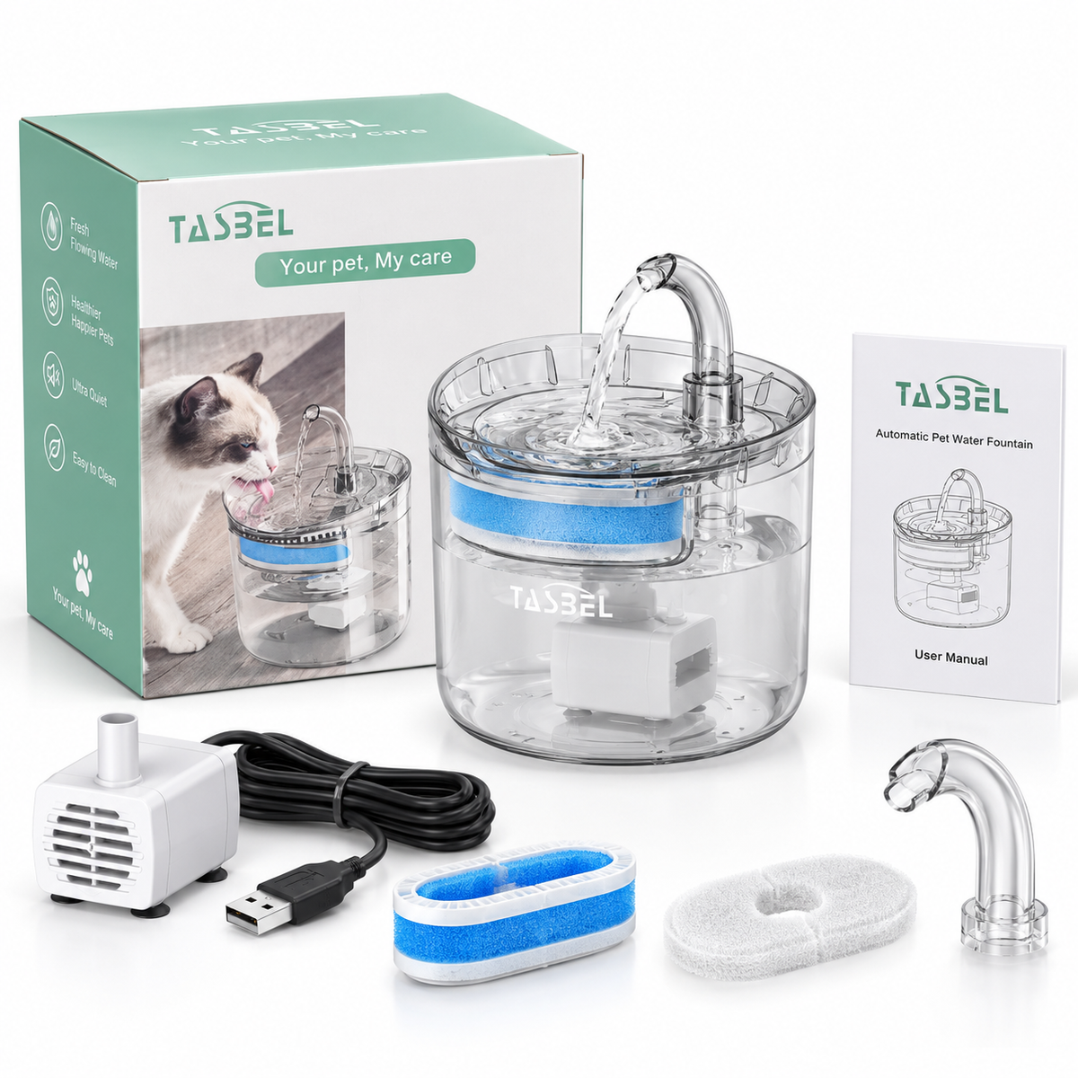 Fuente de Agua Automática TASBEL para Mascotas