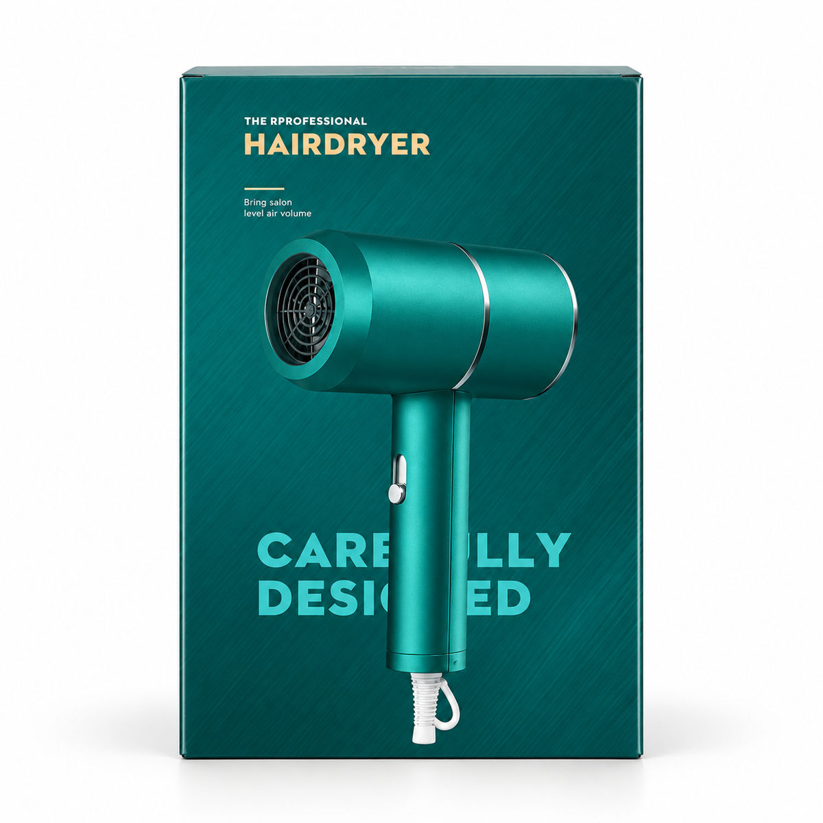 Secador de cabello profesional Hairdryer diseño turquesa