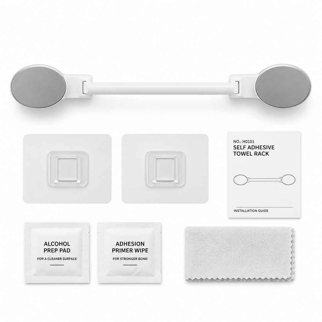 Toallero autoadhesivo minimalista