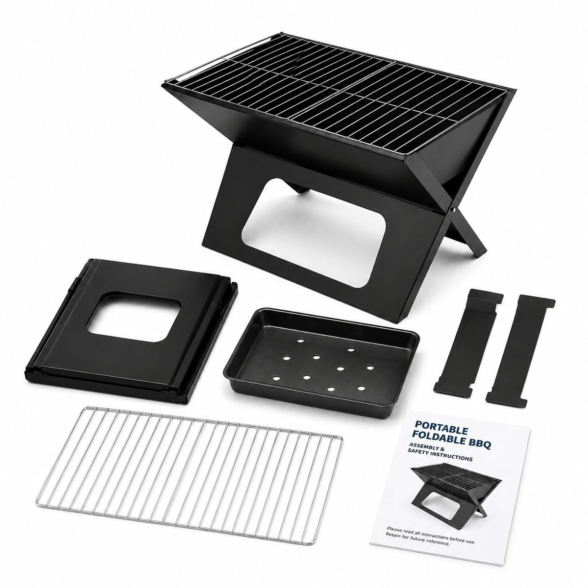 Parrilla Portátil Plegable BBQ a Carbón
