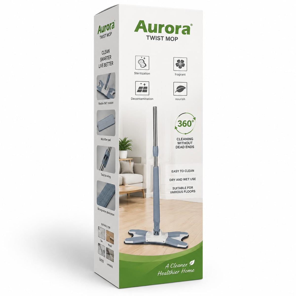 Mopa Aurora Twist Mop 360° Autoexprimible